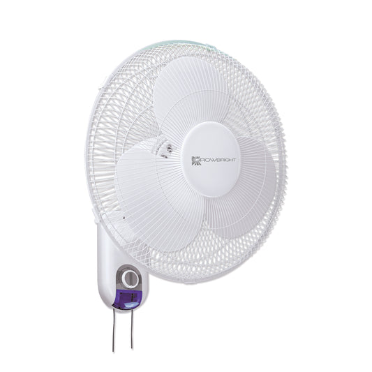 GrowBright 16 Inch Wall Mount Oscillating Fan